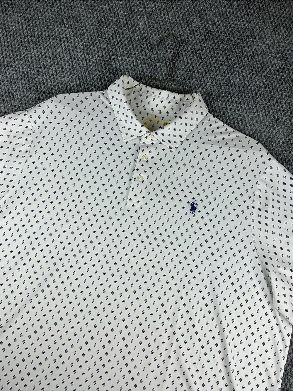 Polo Ralph Lauren Performance Mens 2XL Navy Triangle Geometric Print Lightweight